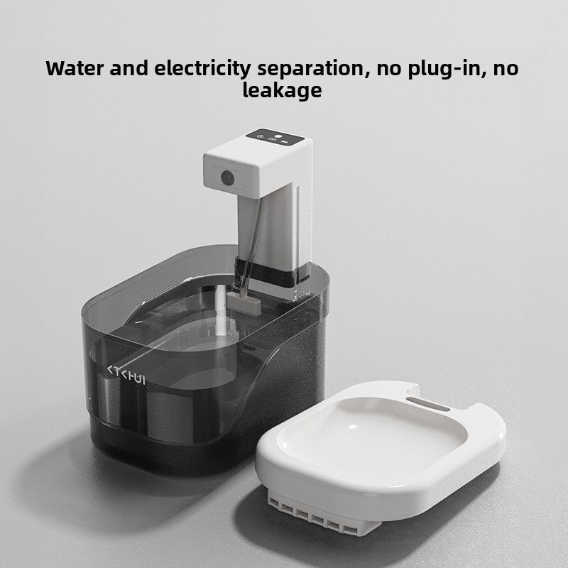Automatic Pet Water Dispenser with Intelligent Sensor, Filter and Quiet Wireless Operation