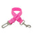 Nylon dog car seat belt lead in 8 colour options