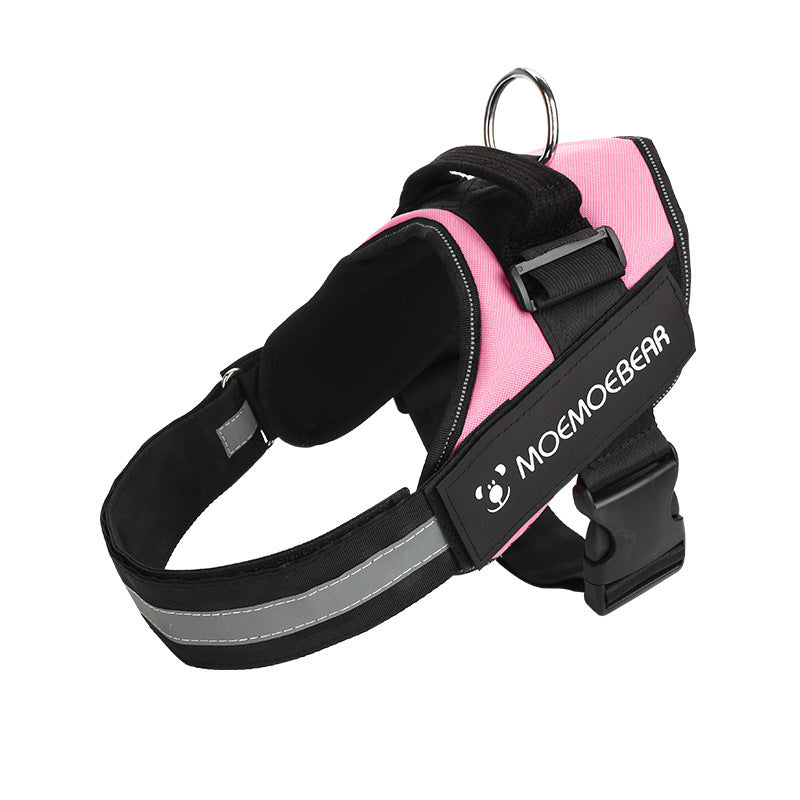 Reflective Oxford dog harness, 6 sizes available from Pet Royale UK