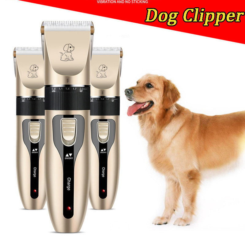 Low Vibration Dog Hair Clippers with Adjustable Comb Lengths