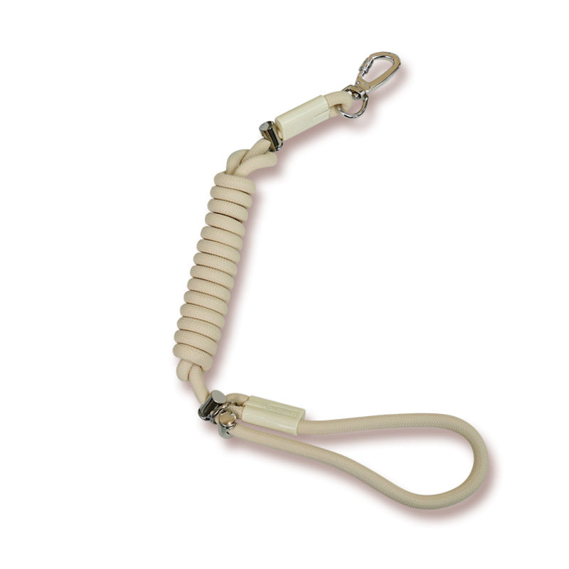 Adjustable crossbody rope dog lead, 2 rope thicknesses available