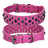 Studded leather dog collar with metal rivets, product image 10
