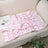 Small coral fleece pet mat, product overview photo