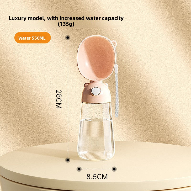 Portable Leakproof Dog Water Cup for Outings with Optional Food Feeding Model