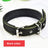 Reflective dog lead and collar set in Blue Foam Collar, in use with a pet