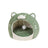 Egg shaped cloud pet nest in soft green cloth, product image 5