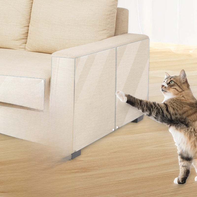 Clear furniture protector sheet against cat scratching, photo 5 of 32
