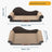 Extra large sofa style corrugated cat scratching lounger, view 1
