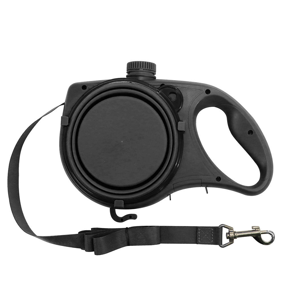 Dog lead with water bottle and food bowl in 3 colour options