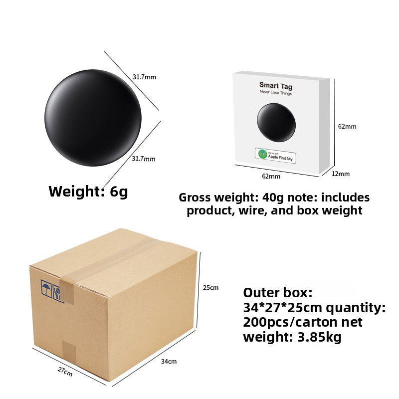 Compact Bluetooth pet locator tag with protective holder, product image 3