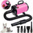 Blue pet bath brush for dogs and cats, detail and texture view