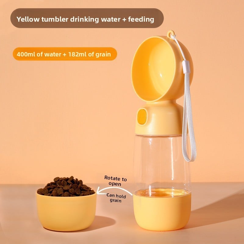 Portable Non-Wet Mouth Pet Water Cup in PP and PC with Drinking Head, 300ml to 565ml