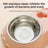 Gravity pet feeder and water bottle station with stainless steel bowl, view 4