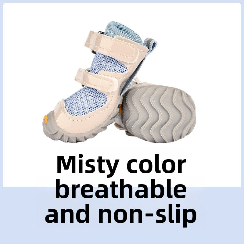 Breathable mesh dog shoes with double straps, available in 9 colours, image 50