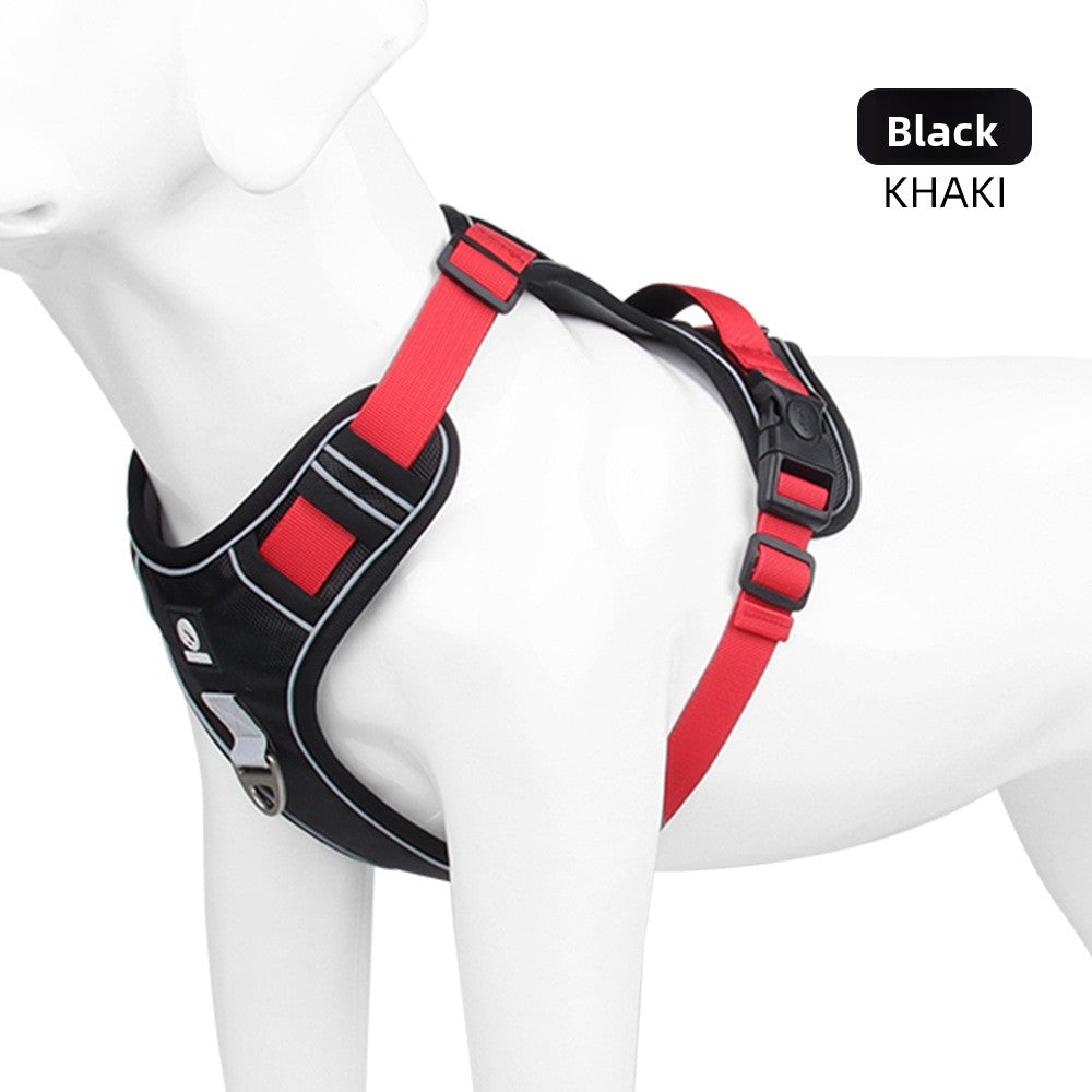 Padded Oxford reflective dog harness, available from Pet Royale UK
