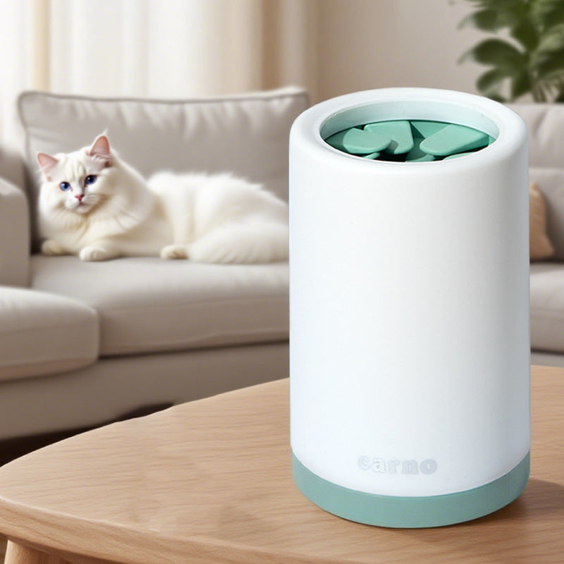 Portable Dog Paw Washer Cup with Gentle Silicone Bristles
