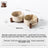 Marble Pattern Ceramic Pet Bowl with Acacia Wood Stand in Water or Slow Feeder Style