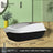 Large Semi-Enclosed Cat Litter Box with Scoop and High Splash Guard