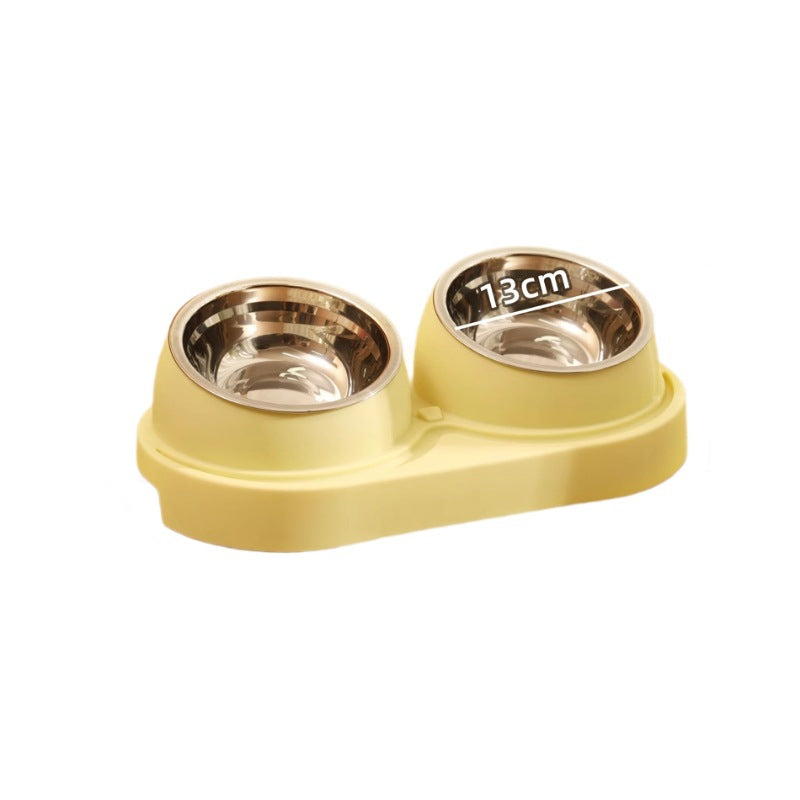 Slant Mouth Anti-knock Water Bowl Cat Food Bowl Pet Supplies