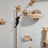Wall-mounted pine wood cat house with jumping platform, photo 3