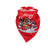 Cartoon print pet bandana for dogs and cats in Design 5, showing size and shape