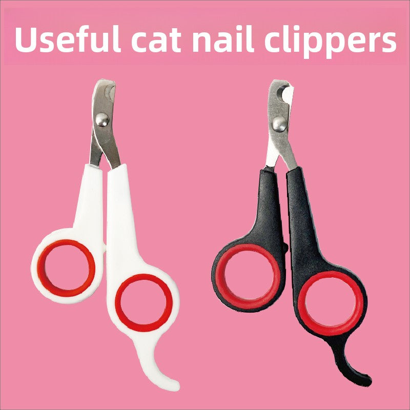 Cat Nail Clipper with Safety Guard and Non-Slip Grip