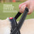Tactical dog harness with matching reflective lead in black