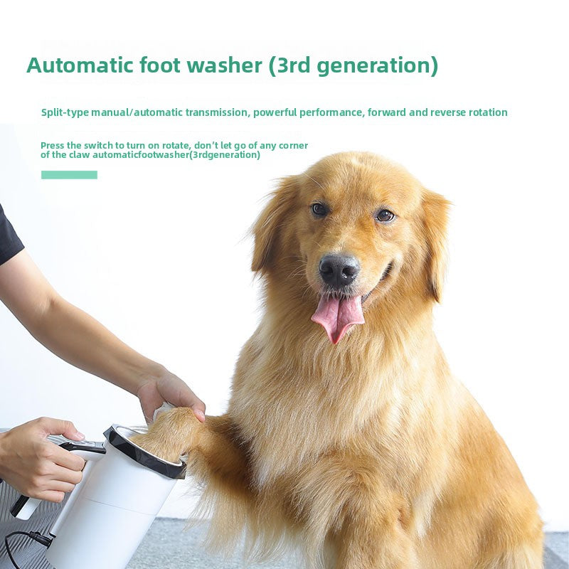 Automatic Dog Paw Washing Cup, Compact ABS Hands-Free Cleaner
