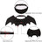 Black felt bat wing Halloween costume for cats and dogs, image 4
