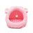 Semi-enclosed washable cat bed with cute animal print design, photo 29