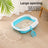 Semi-Enclosed Cat Litter Box with Scoop, Two-Tone Anti-Splash Tray
