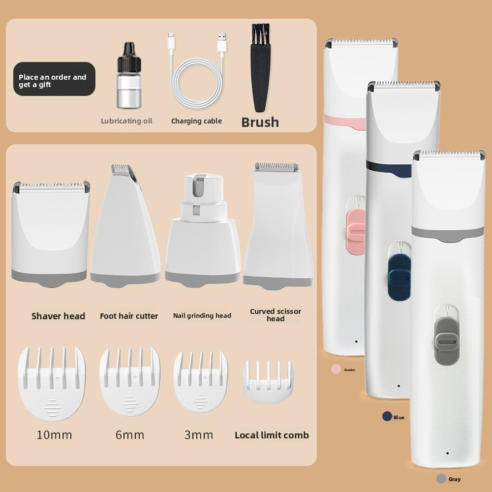 Digital Display Pet Clipper with Nail Grinder, 2-in-1 or 4-in-1 Kit
