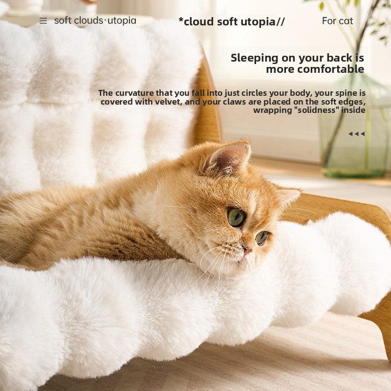 Bubble velvet pet sofa nest for cats and small dogs, photo 4