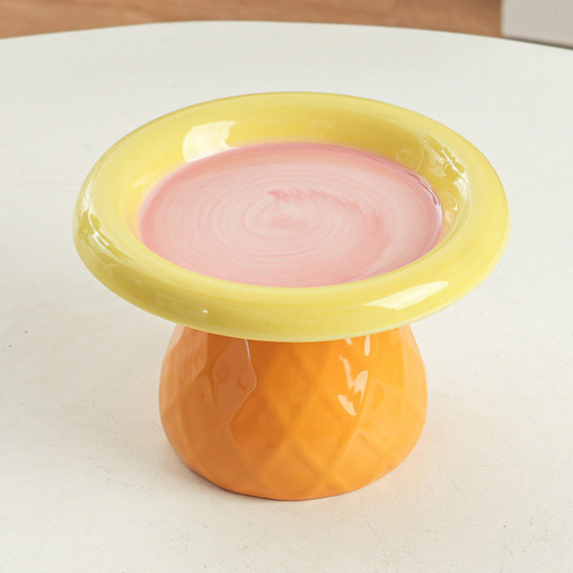 Ceramic Pet Food Bowl with Anti-Spill Design