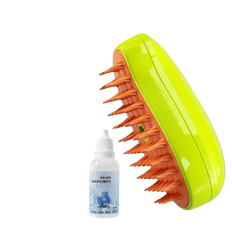 Rechargeable Steam Mist Pet Brush for Shedding and Detangling
