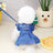 Embroidered cotton denim dress for small dogs, available in 2 colours, image 3
