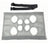 Hanging pet grooming hammock for dogs and cats in Grey Single Mesh