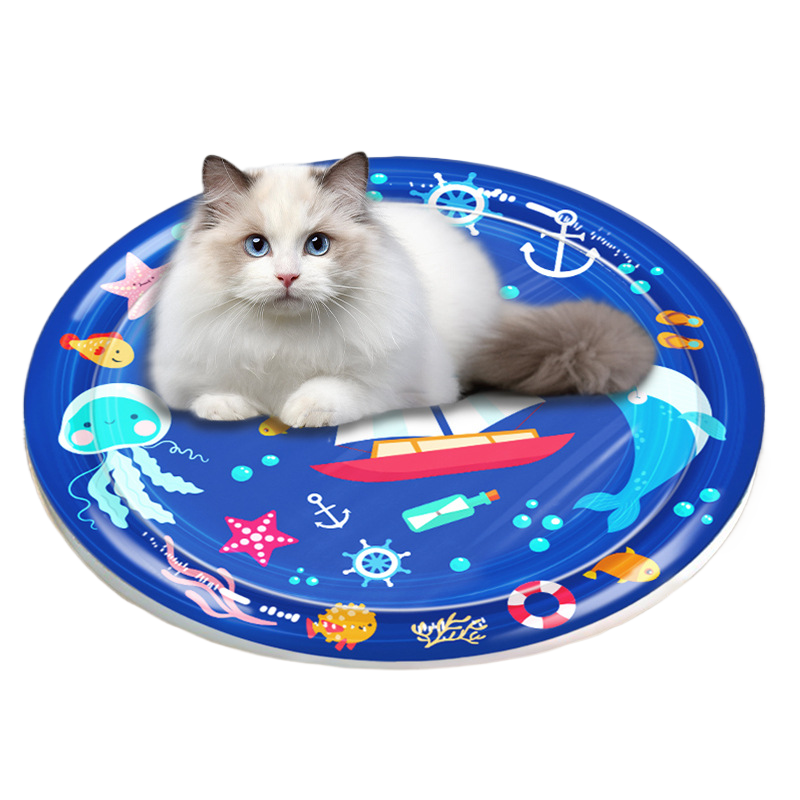 Sail print pet cooling water mat for dogs and cats, photo 5
