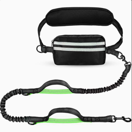 Hands-free dog running lead with waist belt and bungee, product photo