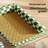 Striped blue hemp pet mat with sponge core for kittens