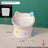 Ceramic Elevated Pet Bowl with Anti-Spill Slanted Opening and Double Ears in Cute Designs