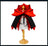 Halloween bat style pet cloak with 3D collar, in use with a pet
