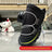Plush lined winter dog shoes with rubber sole in Red Pair, close-up detail