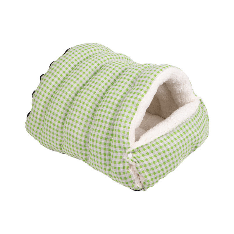 Enclosed washable cat cave bed with removable cushion, medium size, view 5 of 17