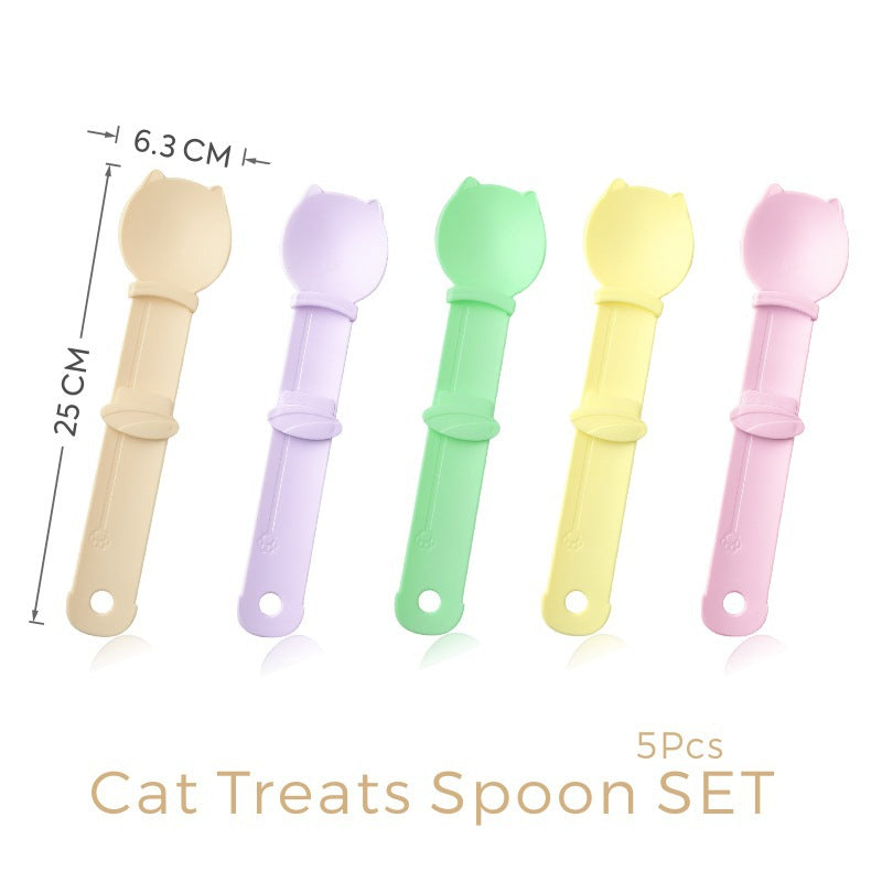 Pet Treat Dispenser Feeding Spoon