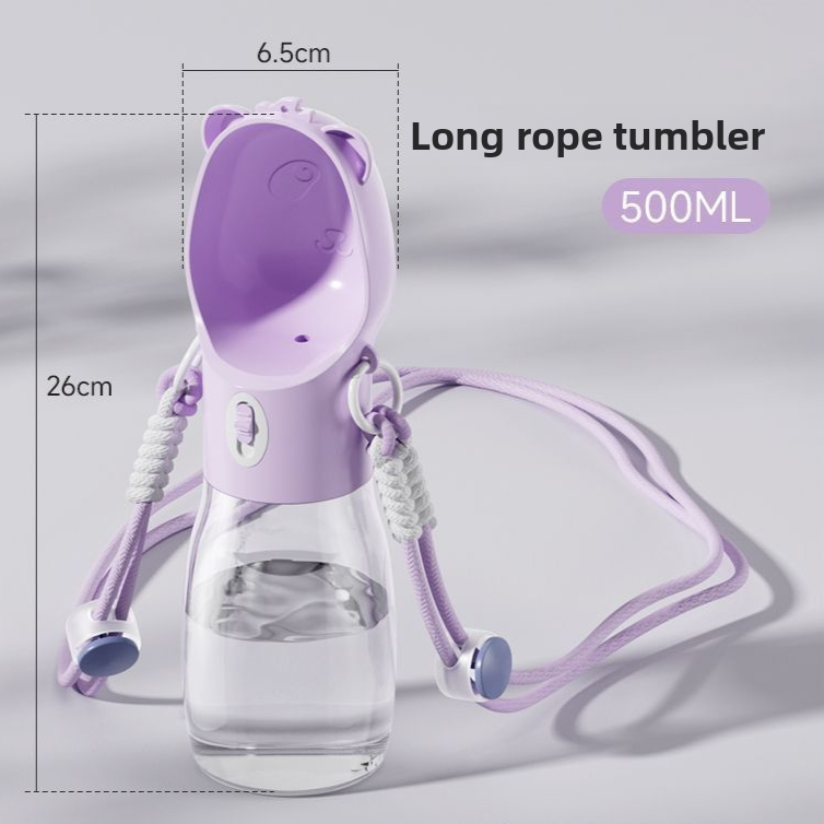Portable Leak-Proof Dog Water Cup with Food Compartment for Outdoor Walks and Travel