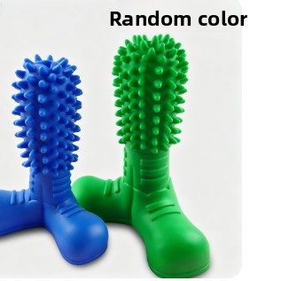Squeaky textured dog chew stick toy in small and large sizes, view 4