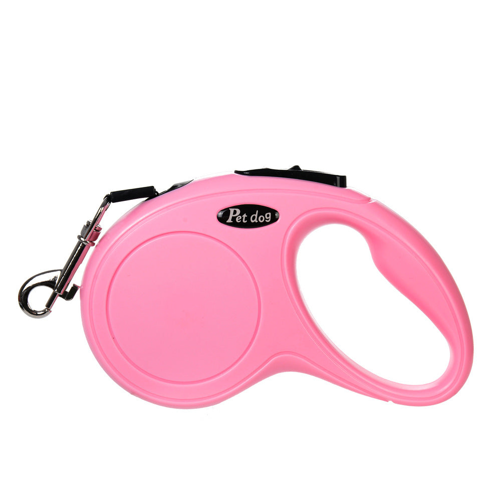 Retractable dog lead with bone-shaped handle, 2 lengths available
