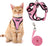 Reflective vest harness with adjustable lead in 5 colour options