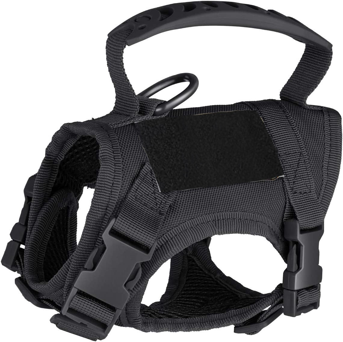 Camouflage escape resistant vest harness on a cat outdoors